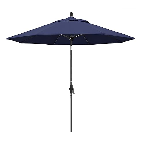 California Umbrella 9' Round Aluminum Pole Fiberglass Rib Patio Umbrella,