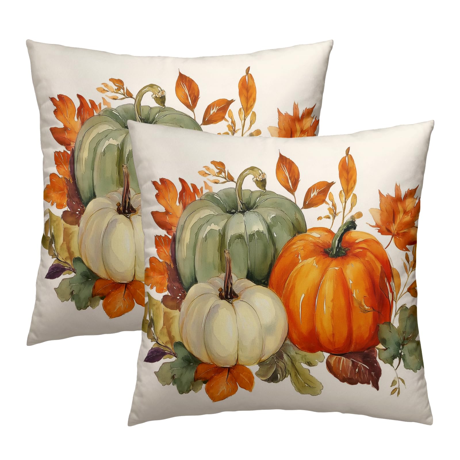 Giwawa Colorful Pumpkin Fall Pillow Covers