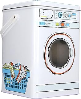 Recipiente Para Detergente Em Pó, Bonito Para Máquina De Lavar Em Forma De Metal Recipiente Para Lavanderia Em Pó Recipiente Para Lavanderia Em Pó Para Decoração De Lavanderia De Banheiro