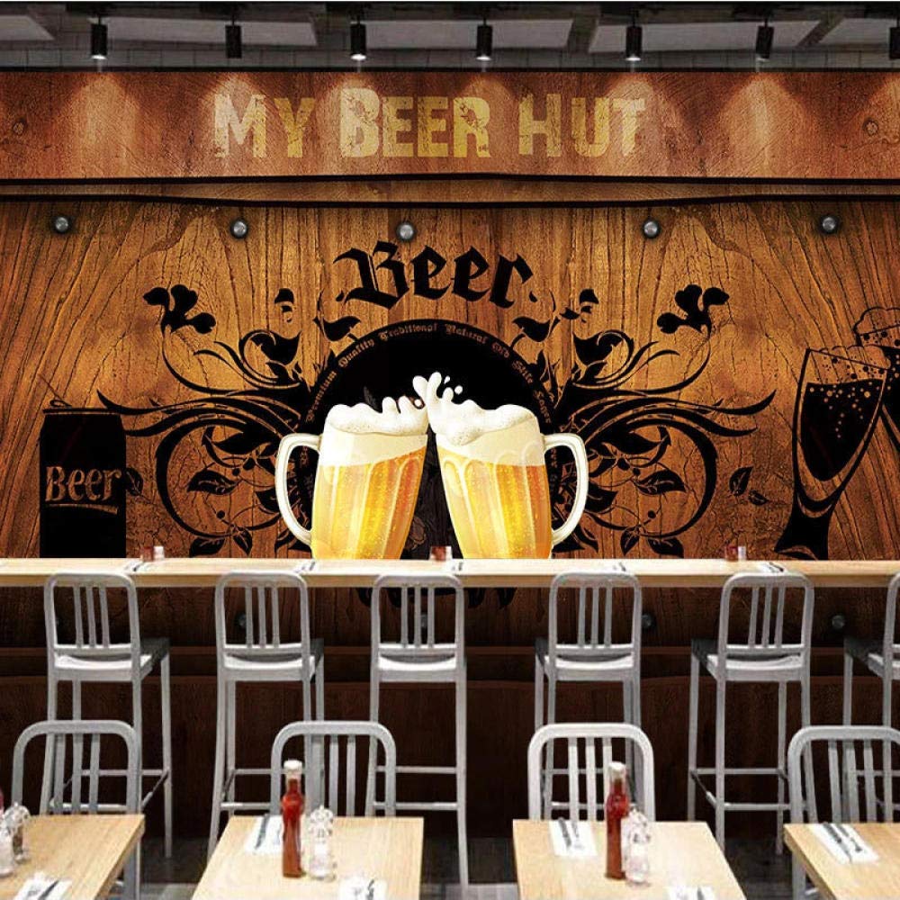3D tapety domek drewno plakat malarstwo ścienne restauracja KTV bar oprzyrządowanie mural tapeta do salonu;