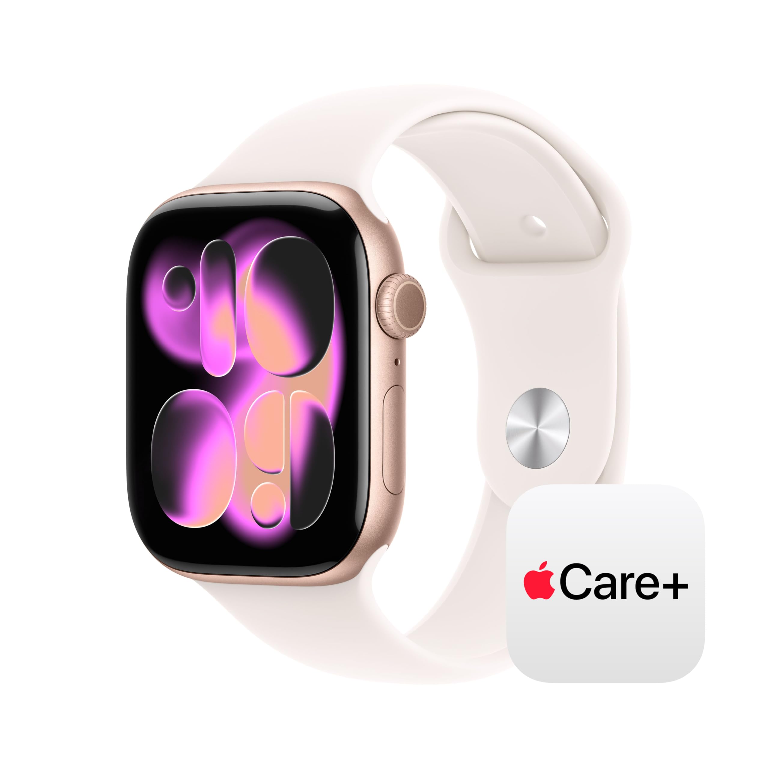 Apple Watch Series 11 GPS + Cellular 46mm Rose Gold Aluminium Smartwatch with Light Blush Sport Band | Health Monitoring & Sleep Score - main product image