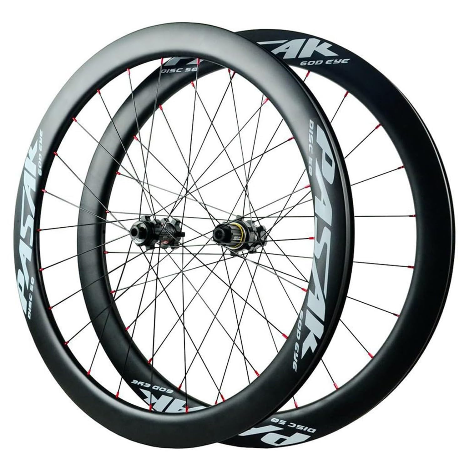700C Juego De Ruedas para Bicicleta De Carretera De Fibra De Carbono, Eje Pasante, Rodamientos Sellados De 142 Mm, Freno De Disco QR, Ruedas De Carreras De Ciclismo