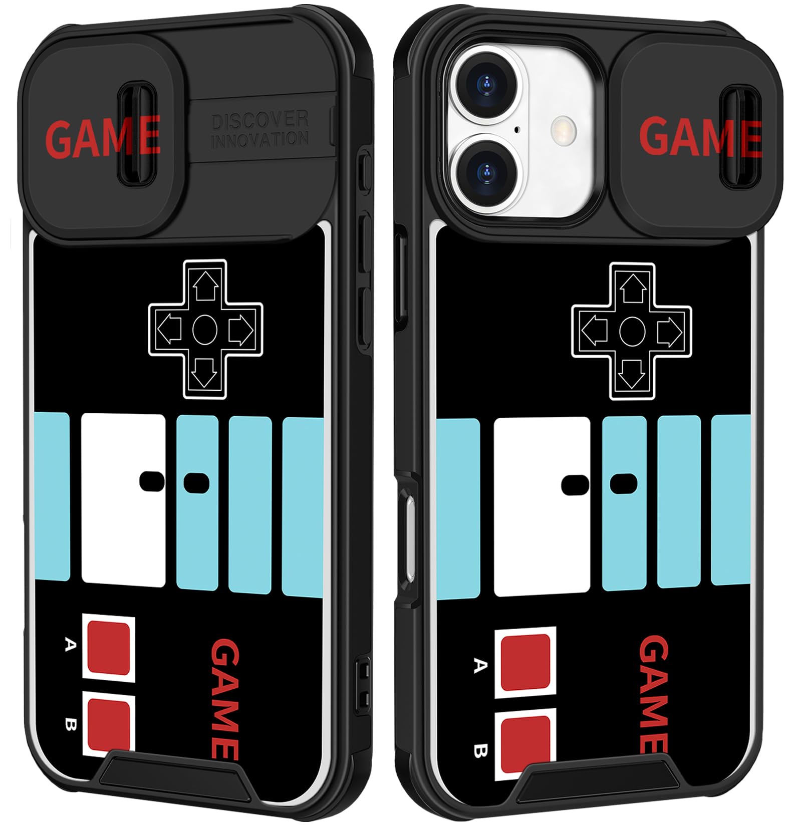 Funermei for iPhone 16 Case - Women Girls Cute Phone Cover Girly Pretty Aesthetic Game Unique Design with Camera Cover Funda for Apple for iPhone 16