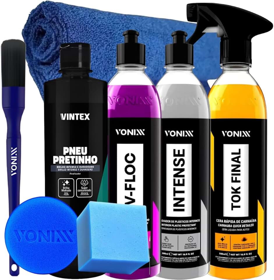 KIT SHAMPOO V-FLOC CERA TOK FINAL REVITALIZADOR INTENSE VONIXX PRETINHO VINTEX