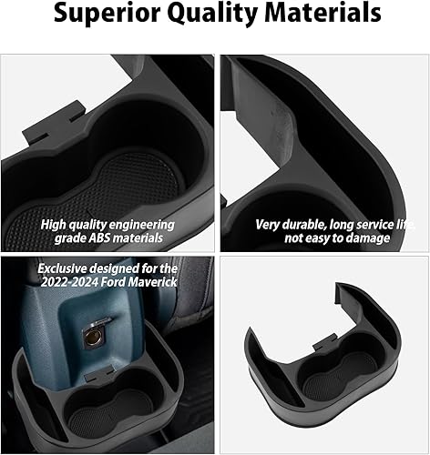 Miniatura 4 de LUWU - Soporte para tazas Ford Maverick 2024 2022-2024, organizador expansor, expansor de botellas de agua, soportes para bebidas, accesorios