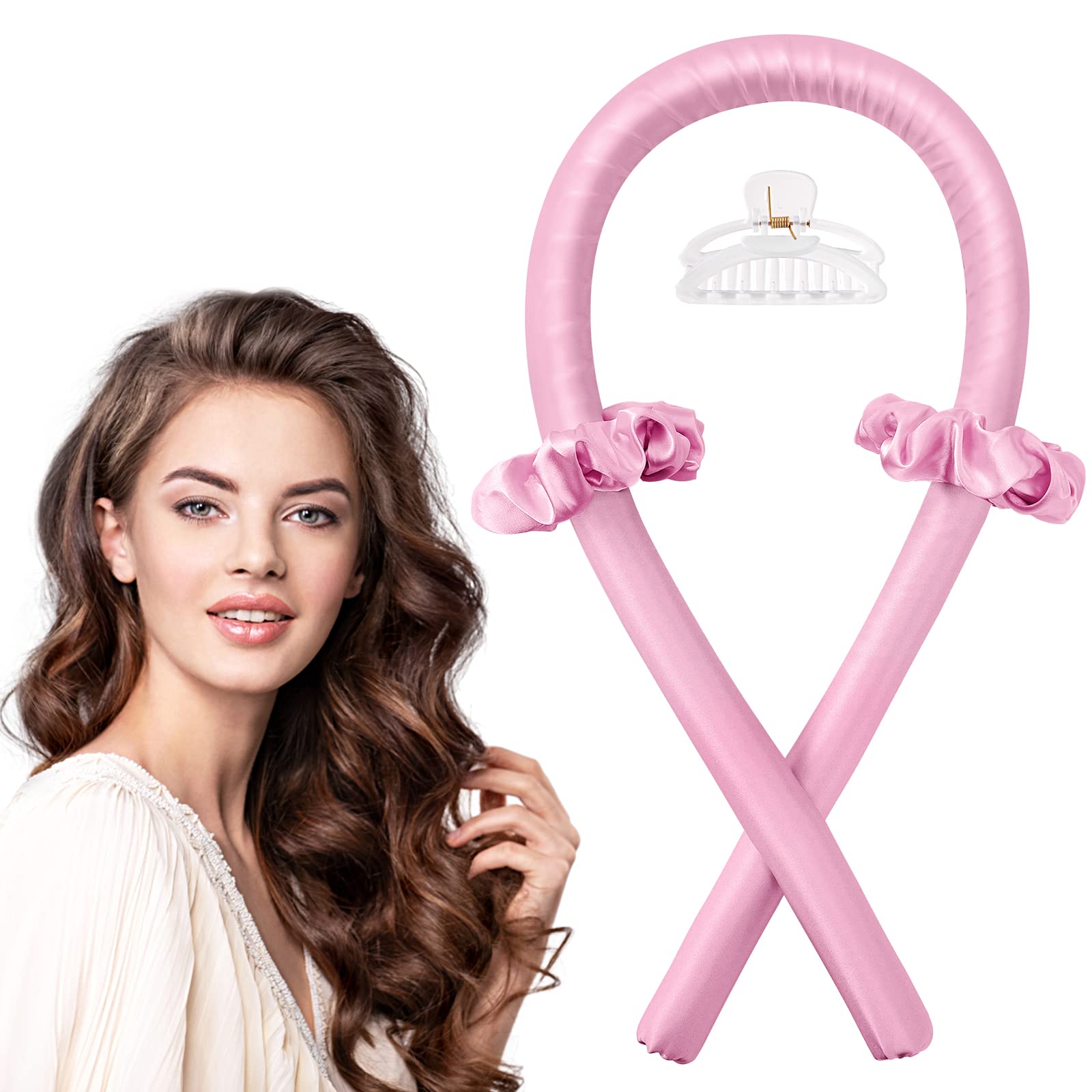 Heatless Hair Curler for Medium/Long Hair, IENIN Hair Rollers Heatless
