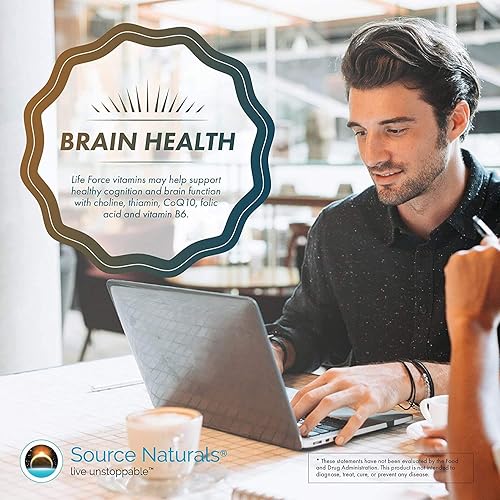 Miniatura 6 de Source Naturals Life Force Multivitamínico diario múltiple Vitaminas esenciales de alta potencia, minerales, antioxidantes y nutrientes  Energía y