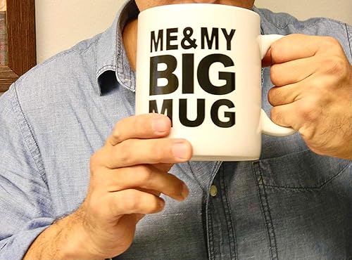 Miniatura 5 de Rockin Taza de café extragrande con texto en inglés "I Love You", taza gigante de 28 onzas para bebidas grandes con asa, regalo novedoso y alto para