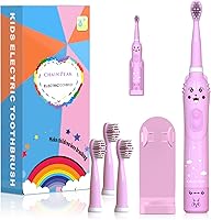 Vista 1 de Cepillo de dientes eléctrico sónico para niños, cepillo de dientes inteligente recargable para niños pequeños de 3 a 12 años con recordatorio de 30