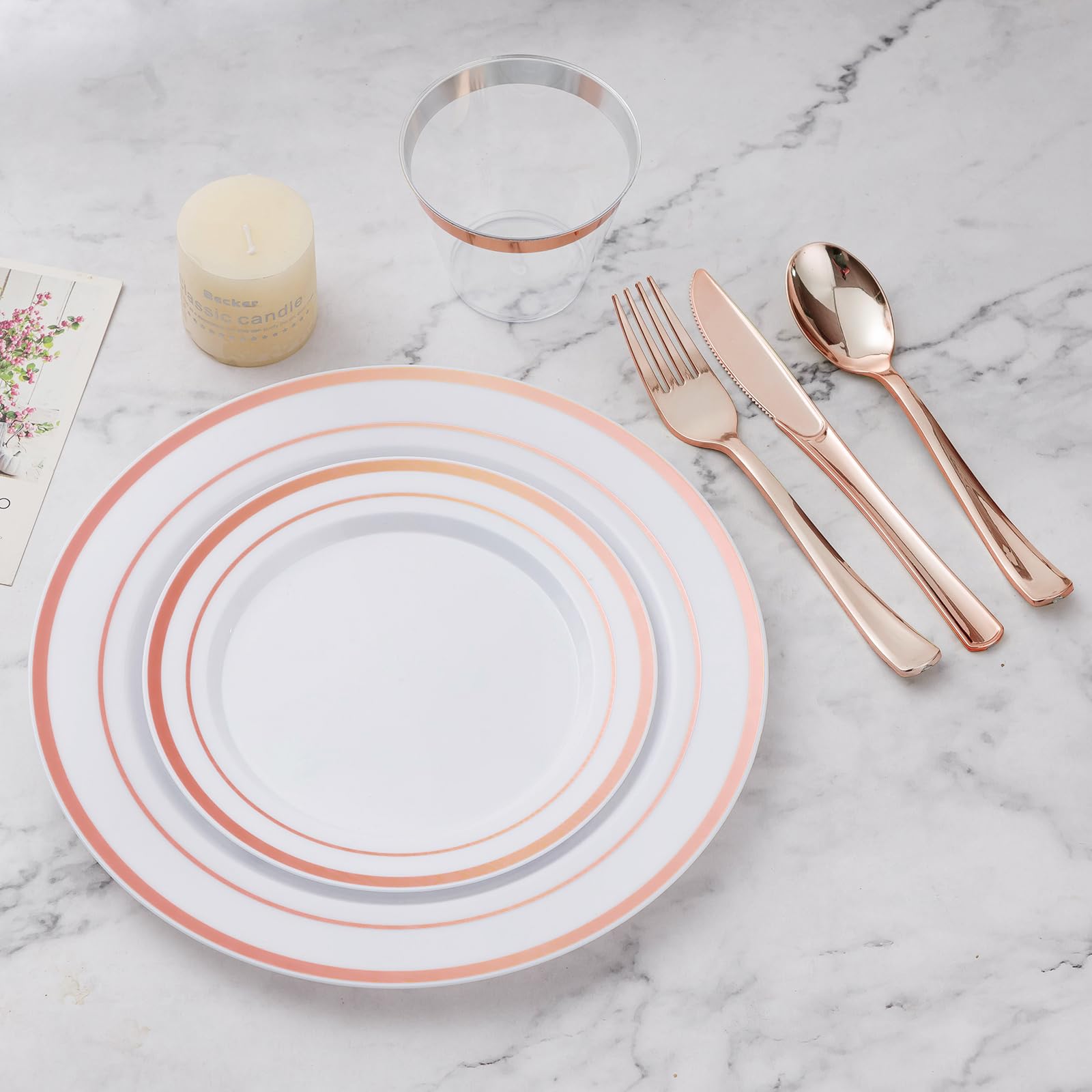 Gold Dinnerware Set for 100 Guests - 600 Piece -13 Gold Dinnerware Set for 100 Guests - 600 Piece -13
