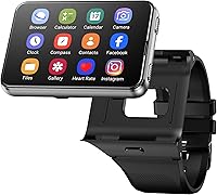 Vista 1 de Reloj inteligente para hombre, 4G, smartwatch para Android e iOS, pantalla táctil de 2.88 pulgadas, Android 11 OS, 6GB+128GB, rastreador