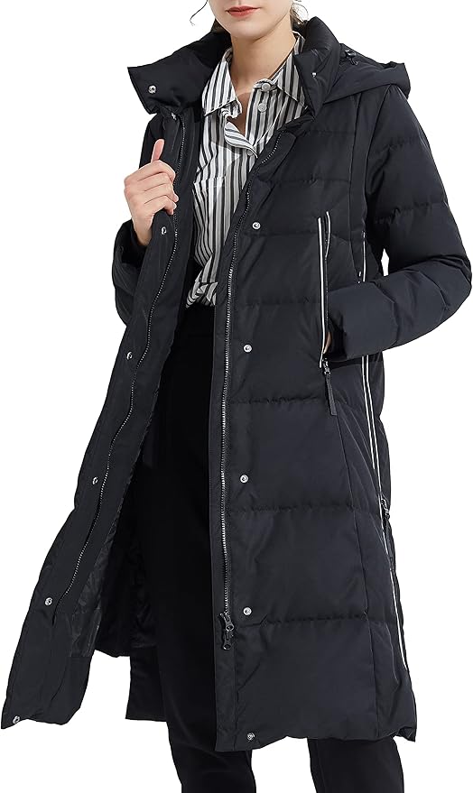 Orolay Women's Thickened Down Jacket Long Winter Coat