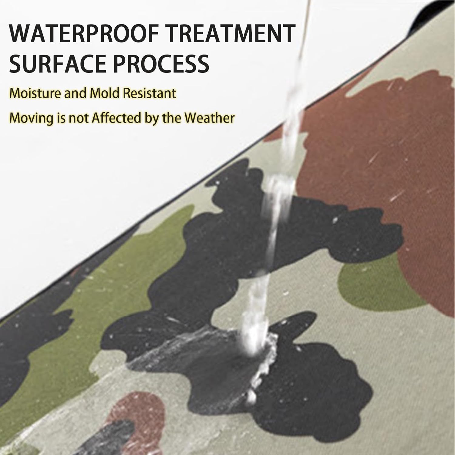 8 Packs Camouflage Extra Large Moving Bags, 125L Heavy Duty Storage Bags, Waterproof Oxford Storage Tote Duffle Bag with Zippers for Clothes, Bedding, Comforters, Pillows, Moving