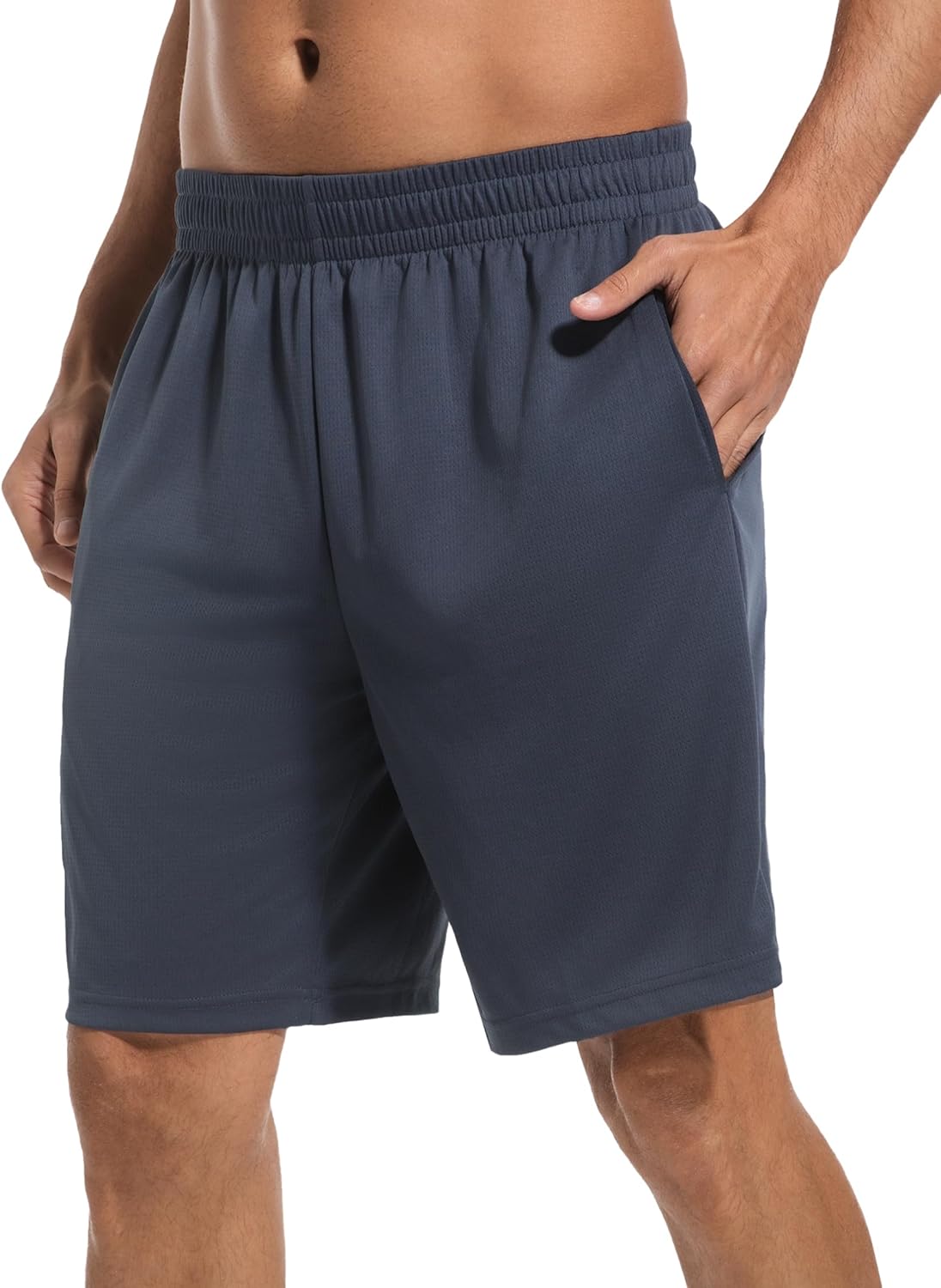 OYGSieg 6 Pack Mens Mesh Athletic Basketball Shorts Gym Shorts with Pockets, Quick Dry Workout Running Shorts Casual for Men - Image 3