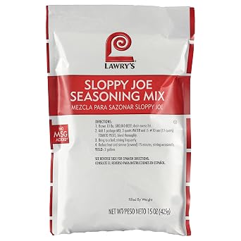 Lawrys Sloppy Joe Seasoning Mix, 15 oz - One 15 Ounce Package of Sloppy Joes Mix, Made with Premium Blend of Spices, Perfect in Sloppy Joes or to Flavor Stuffed Peppers and More