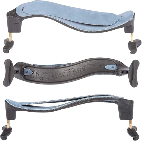 Miniatura 3 de Mach One 34-44 Respaldo de hombro para violín con correa de cuero cómoda