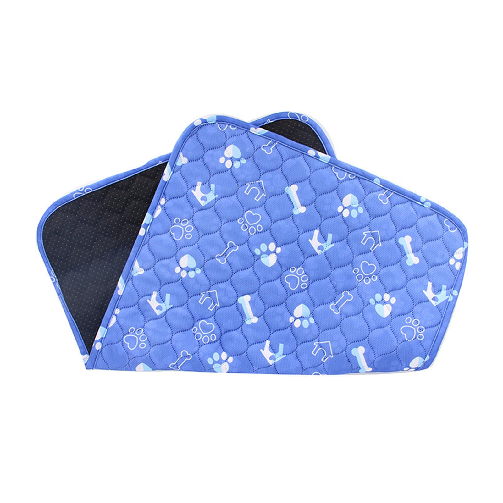 Hearda Reusable Training Pads for Dogs, Quilted Pet Pee Pads Washable Non-Slip Absorbent Dog Puppy Pee Pads for Home Car Travel, Medium & Large Dog, Cat Rabbit (Blue,50x70cm) — image 1