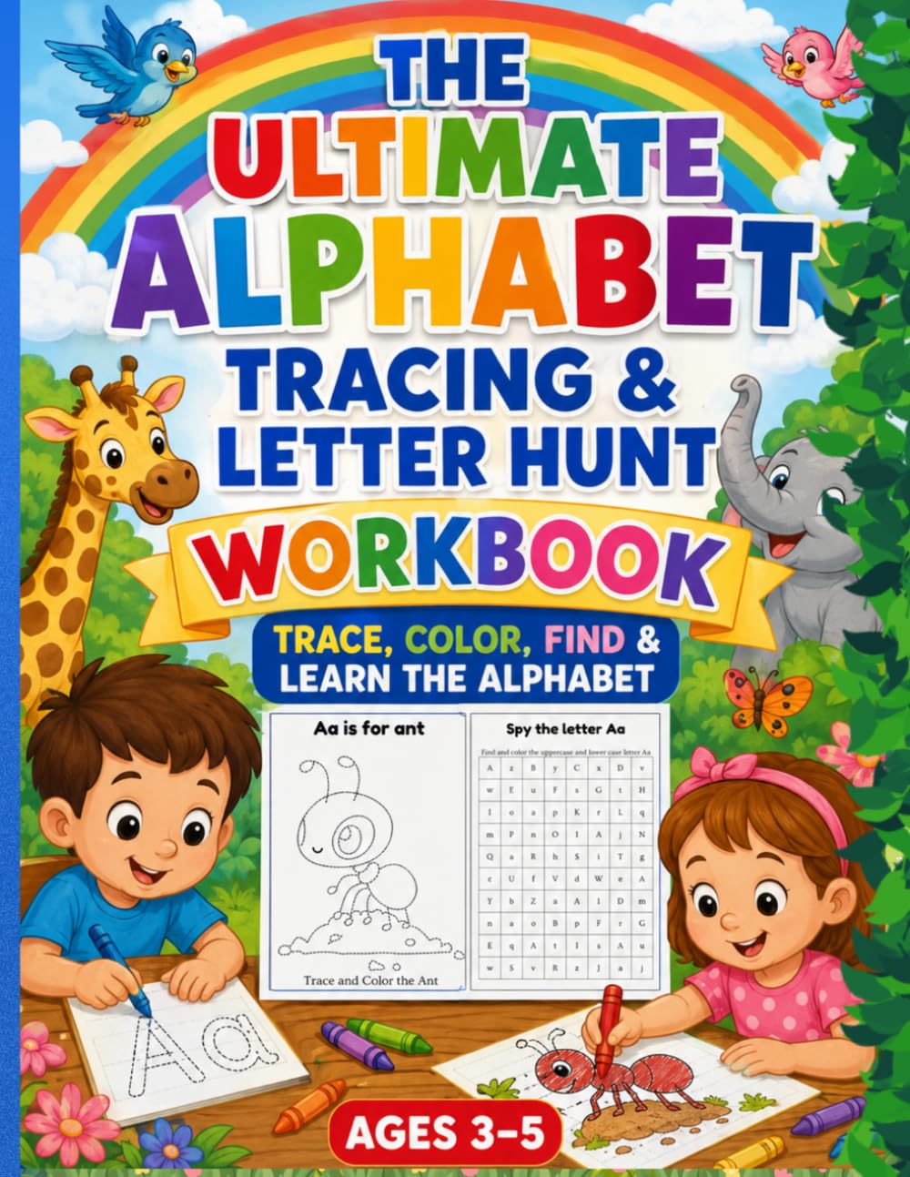 The Ultimate alphabet Tracing & Letter Hunt Workbook: Trace, Color, Find & Learn the Alphabet (Ages 3–5)