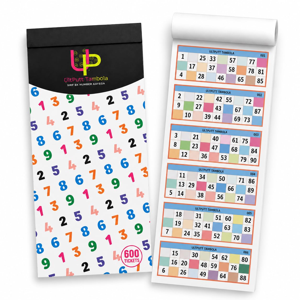 Housie Tickets Booklet - 600 Tickets, FREE SHIPPING -2