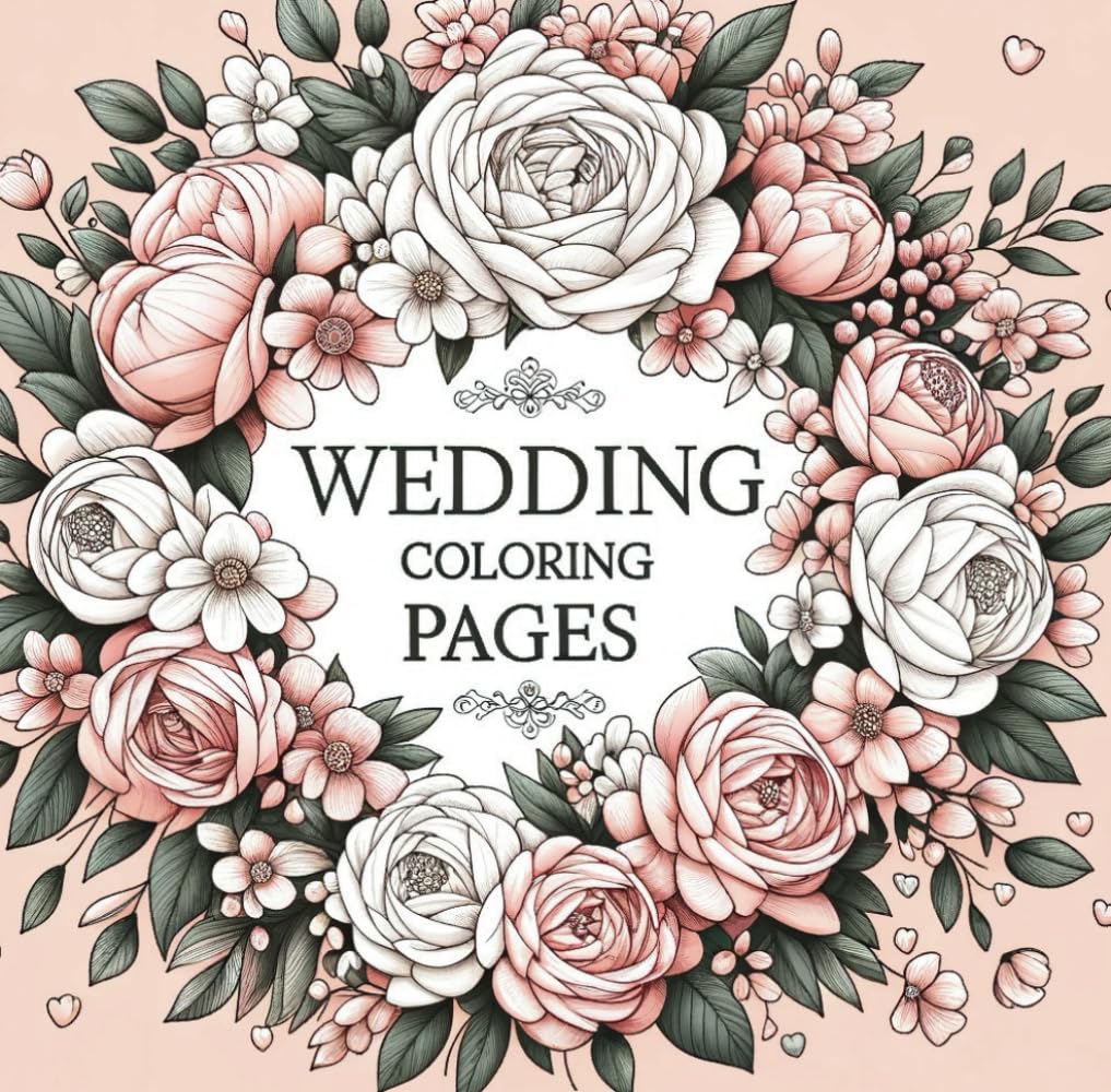 Wedding Coloring Pages: Adults and Teens