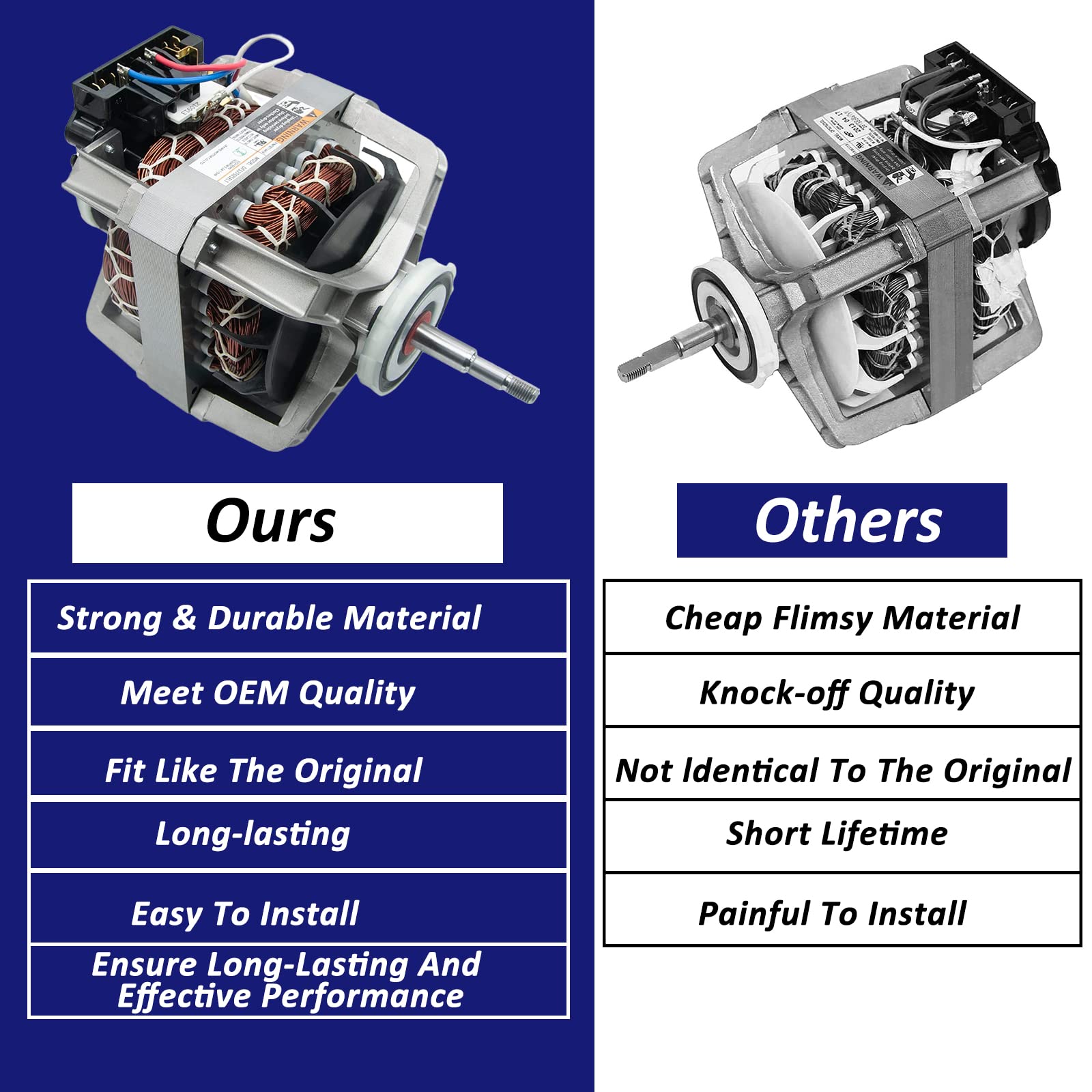 DC31-00055G Dryer Drive Motor Compatible with Samsung,Kenmore Dryer.Replaces DC31-00055H,DC31-00055D, PS4204647, 2813208, AP5331095, DFS270ZSEL1, DFS270ZSEL3 DC96-00882C, PS4133825