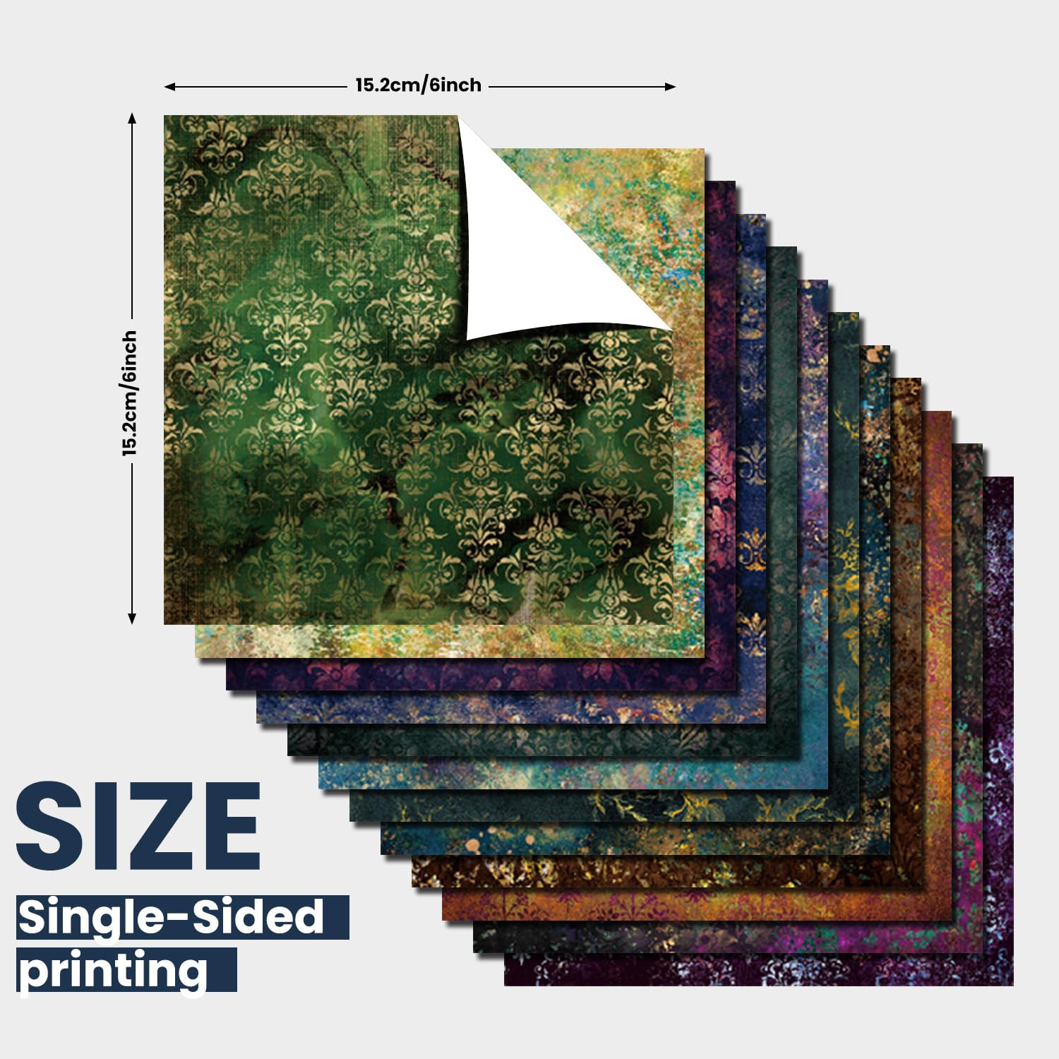 Vintage Scrapbook Paper Pad - 24 Sheets -2 Vintage Scrapbook Paper Pad - 24 Sheets -2
