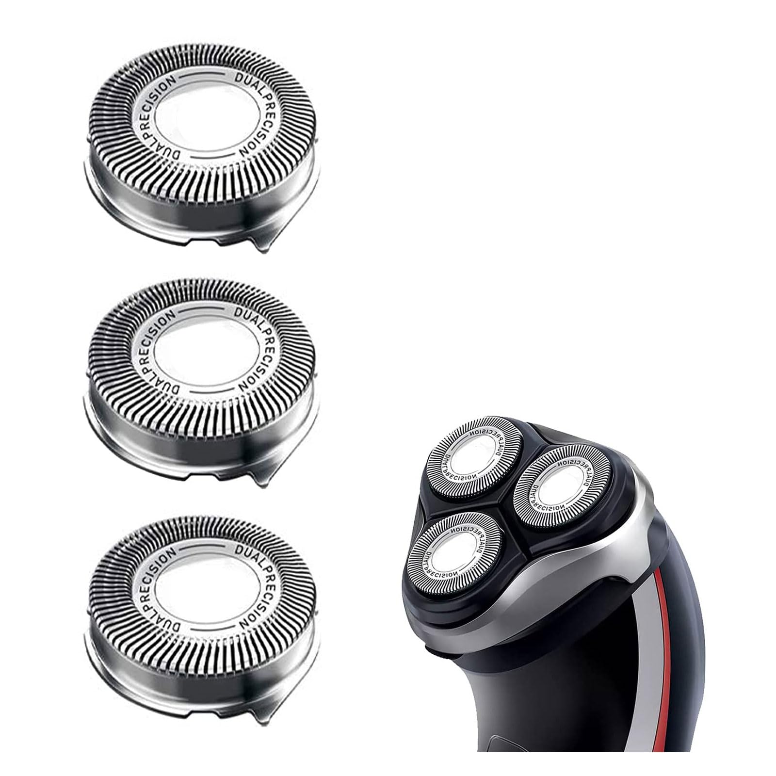 HQ8 Replacement Heads Compatible with Philips Electric Shavers, HQ8 Replacement Razor Blades Fit for Aquatec HQ8 Series Shaving Head, HQ8 Heads Upgraded for PT730 AT880 AT811, 3-Pack