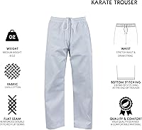 Vista 3 de ChoCho Karate Gi Pants for Adult & Kids Martial Arts Pants Student Elastic Waist Karate Trousers