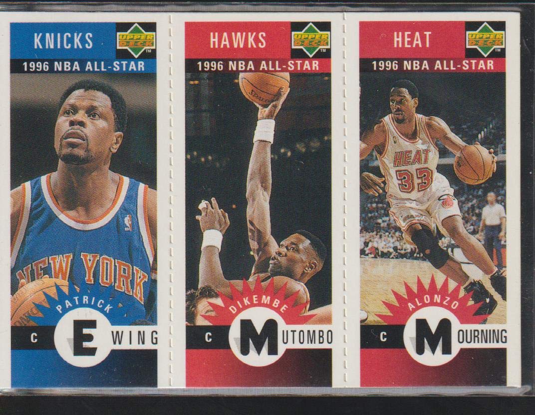 Amazon.com: Patrick Ewing; Dikembe Mutombo; Alonzo Mourning (Basketball Card)  1996-97 Upper Deck Collector's Choice - Upper Deck Mini-Cards #M135-91-145  : Collectibles & Fine Art