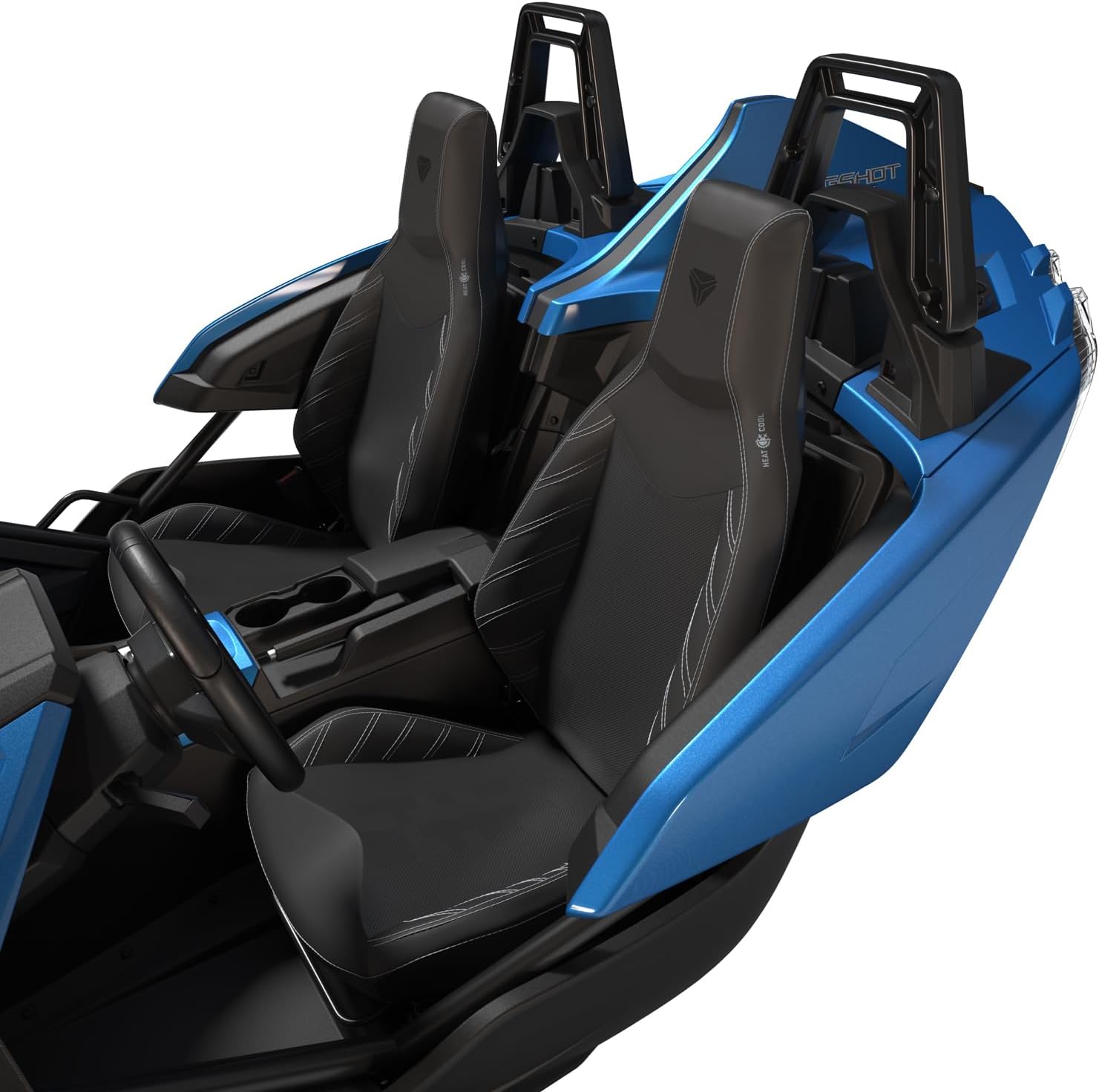 Polaris Slingshot Heated and Cooled Seat - Black - Individual - 2884290-VBA