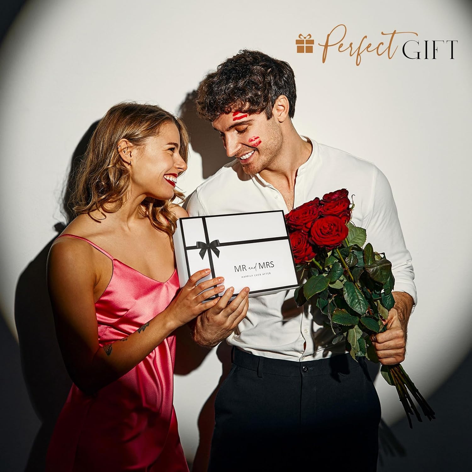 AW BRIDAL Wedding Gifts for Couples 2026 Mr and Mrs Martini Glasses, 8.5oz Ribbed Coupe Glass Set, Engagement Gifts for Bride to Be, Bridal Shower Gift, Cocktail Margarita and Champagne Glasses