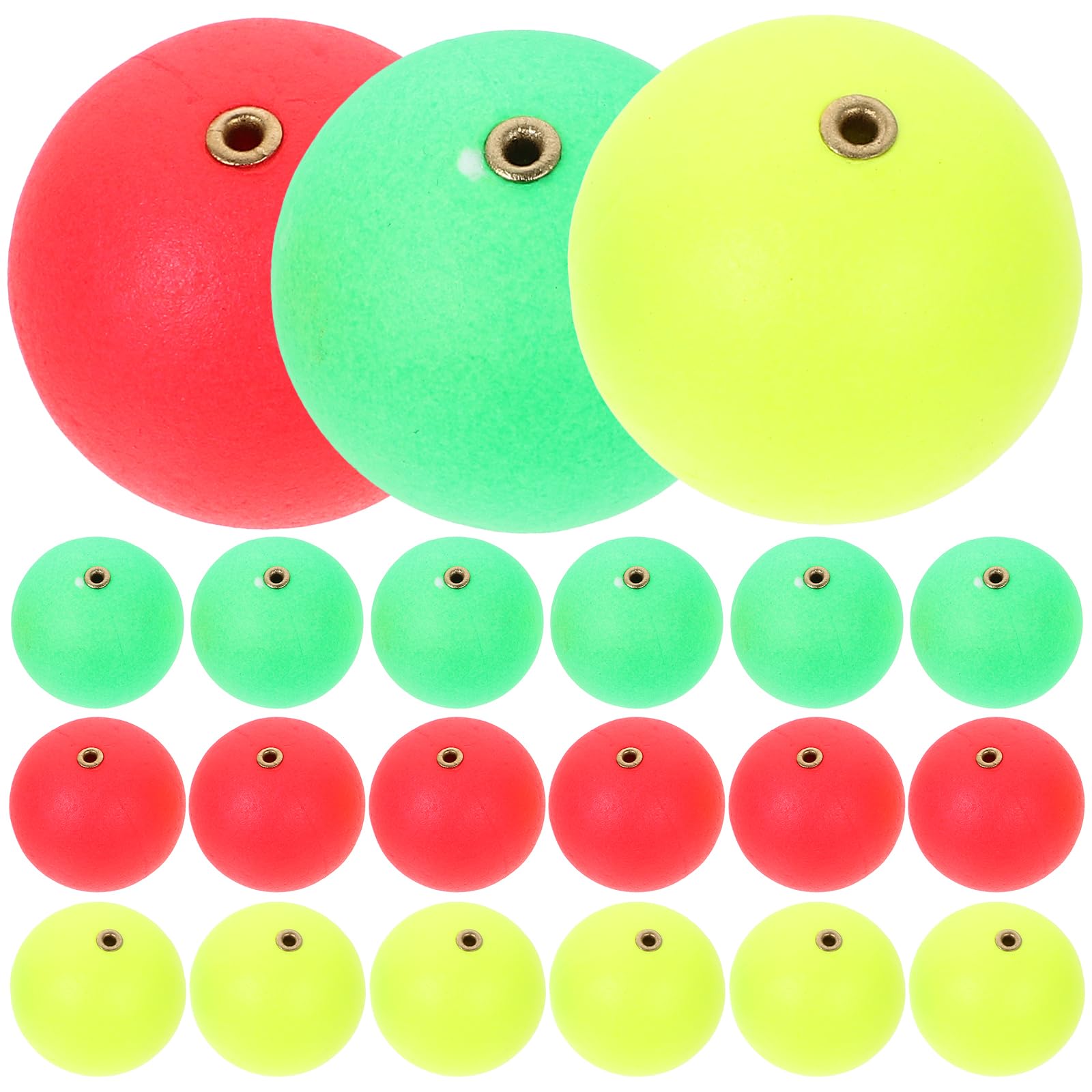 Sosoport 60 Pcs Fishing Float Balls Drift Ball Strike Indicator Fishing Tools Fishing Foam Indicator Fishing Beads Bobber Stoppers Fishing Floats Fishing Tackle Bobbers Foams Round
