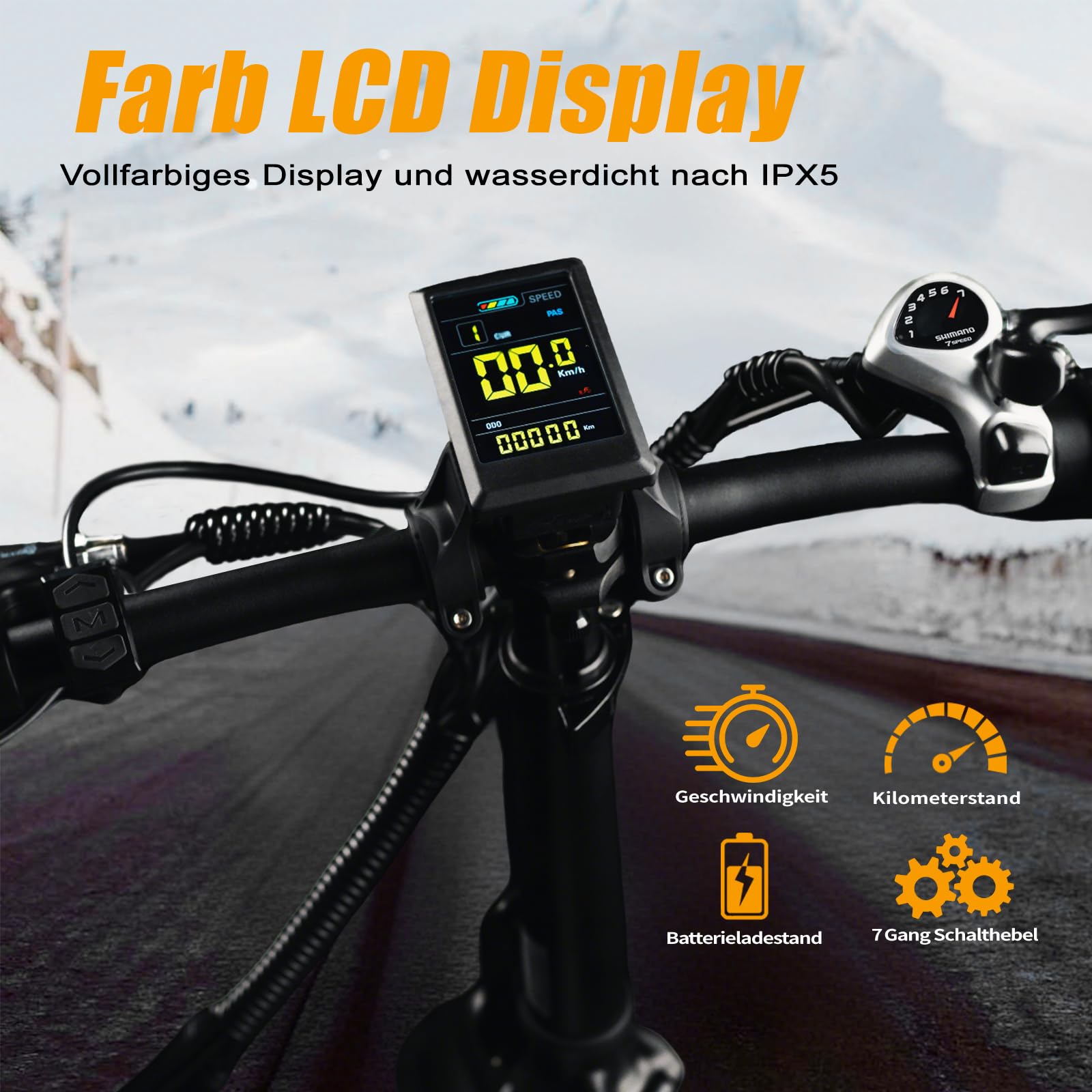 Z20 Plus E-Bike Klapprad, 20 * 4.0 Fatbike mit 48V 16,5Ah Akku, 250W Motor, 100Nm Drehmoment, 7-Gang Getriebe, Reichweite bis zu 120km, All Terrain E Bike für Herren Damen