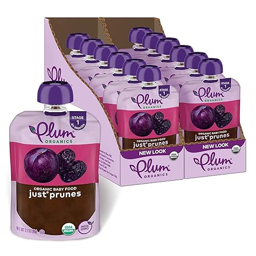 Plum Organics Baby Just Frutas y verduras paquete de 12 Plum Organics Baby Just Frutas y verduras paquete de 12