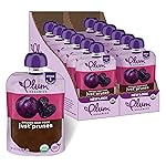 Plum Organics Just Prunes, 4+ Months - Organic Baby Food Pouches, 3.5 oz Pouch (Pack of 12)