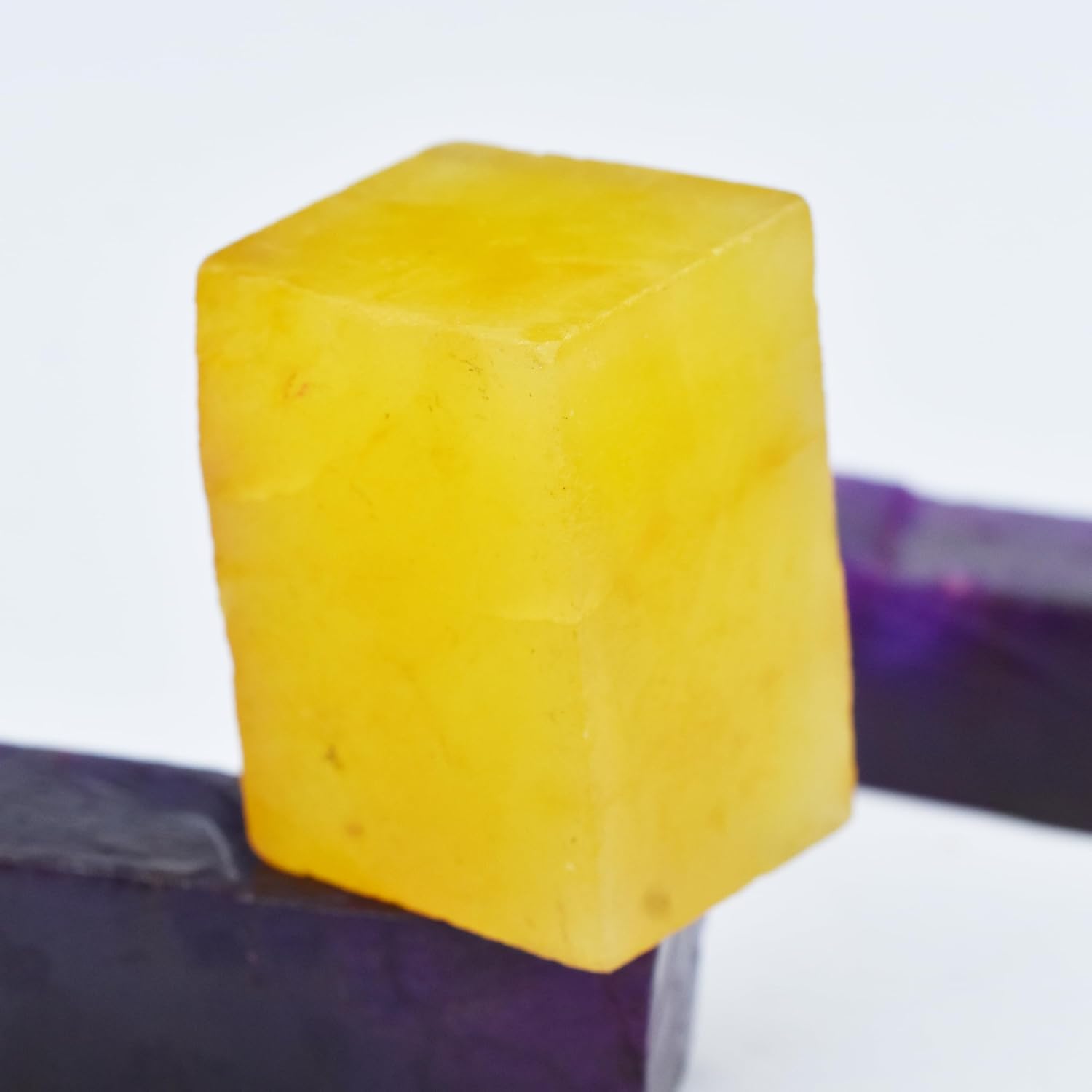 Natural Uncut Raw 277.20 Ct Raw Rough Yellow Sapphire Loose Gemstone CERTIFIED