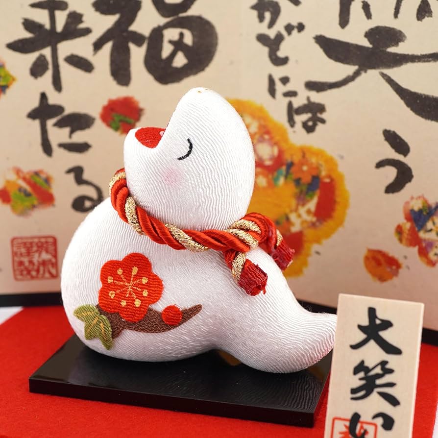 京都リュウコドウ干支　『巳』　大笑い縁起巳 Amazon.co.jp: リュウコドウ（龍虎堂） 大笑い 巳 （小） 屏風付き R