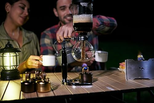 Miniatura 9 de UJU Juego de estufa portátil de alcohol para acampar con parabrisas, bolsa de almacenamiento, 2 botellas de líquido, soporte estable, resistente al