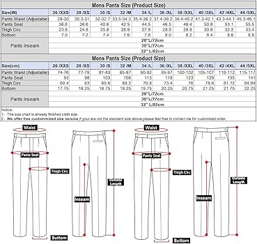 Duereyoo Men's Slim Striped Casual Pant Pinstripe Suit Pant