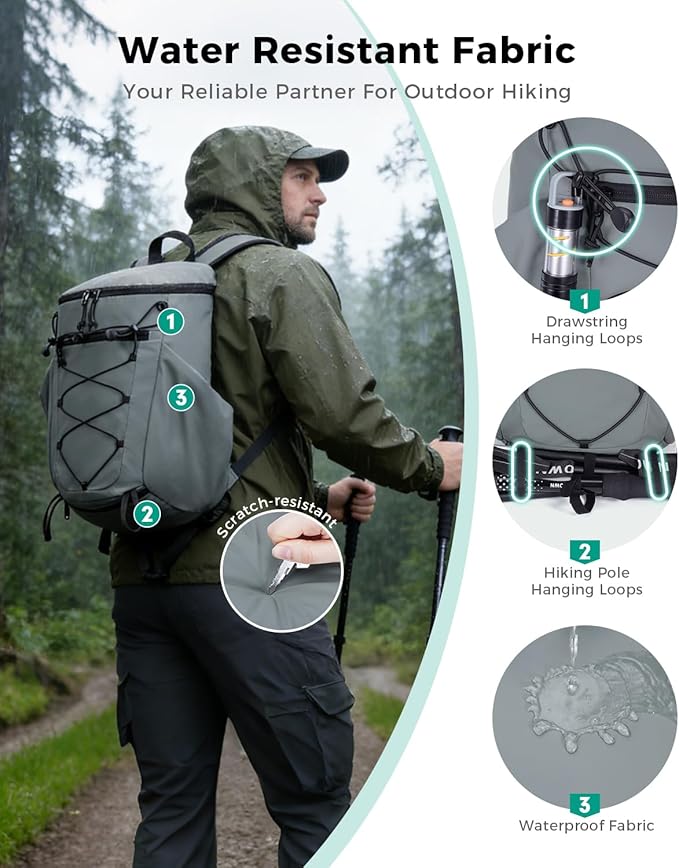 Mochila de Senderismo Blue Quartz 20L Plegable Impermeable miniatura 6