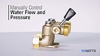 Vista 2 de Watts 12" 2T-M2 Válvula de cierre de agua caliente para lavadora de latón y tubular