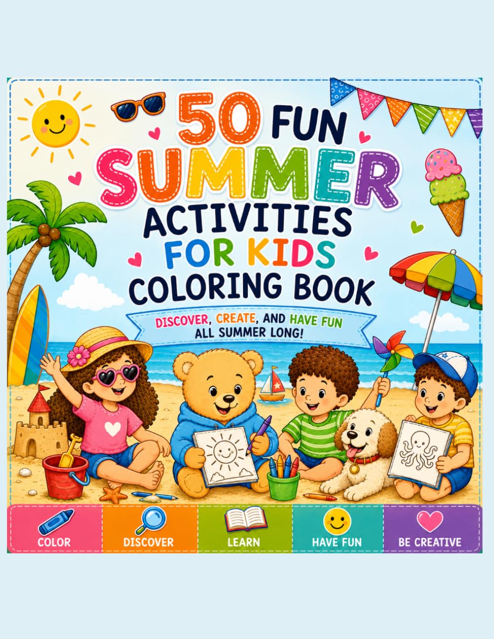 My Summer Activity Book | 50 Fun Summer Activities for Kids