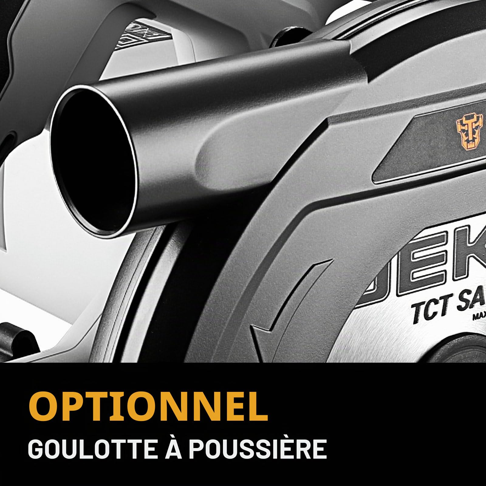 Scie Circulaire 1200W: DEKOPRO Scies Circulaires Électriques Haute Performance avec Lame 185 mm, Coupe de précision 65 mm (90°) et 43 mm (45°), 4800 RPM, avec Rail de Guidage, Parfaite pour Bois, PVC