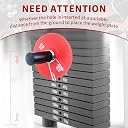 FNKTEK Weight Stack Pin and Spring Collar Weight Stack Extender Pin gallery image