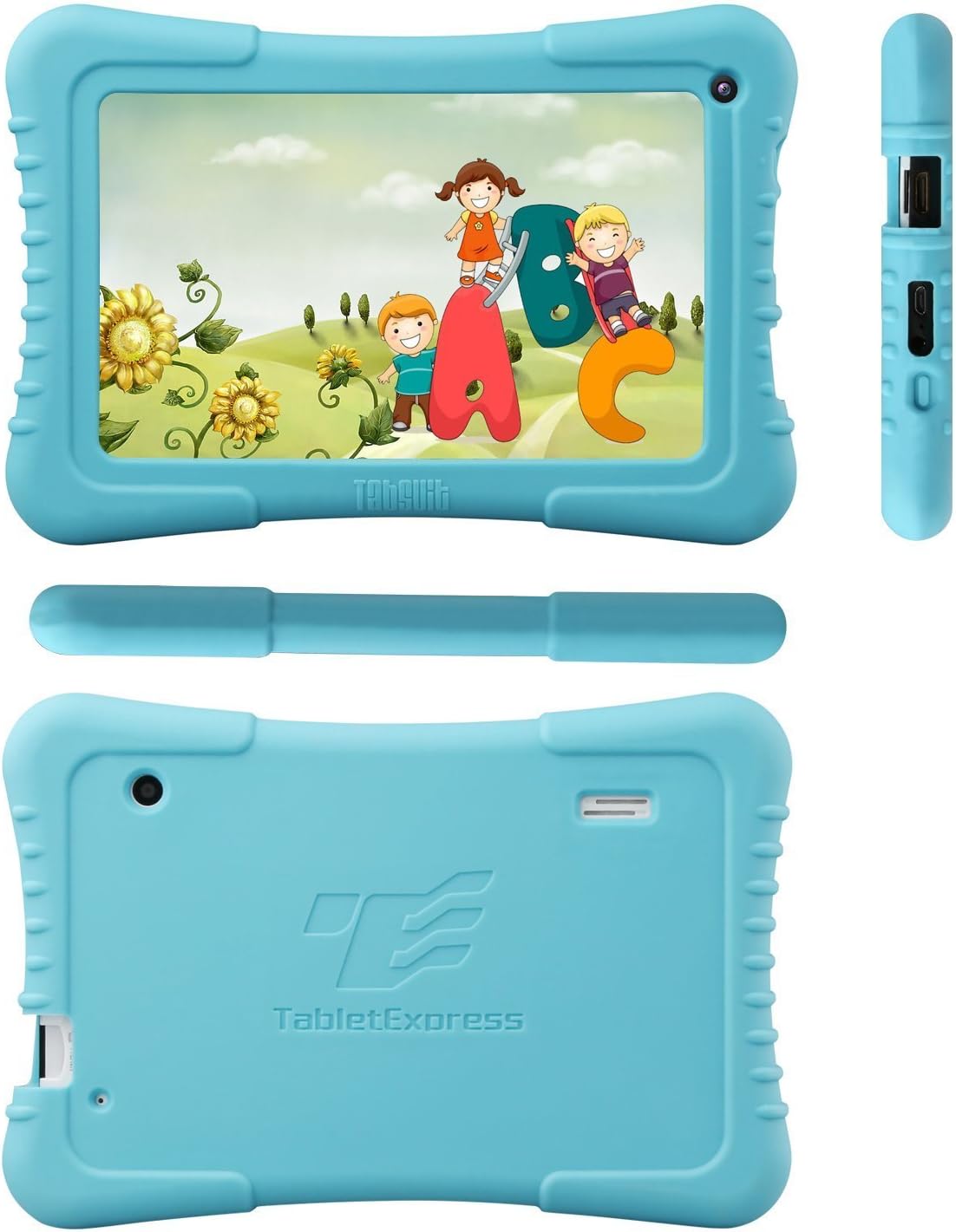 Dragon Touch 7" Quad Core Android Kids Tablet, IPS Display, with WiFi and Camera and Games, HD Kids Edition w/Zoodles Pre-Installed (2015 New Model, M7 with Blue Silicone Case)