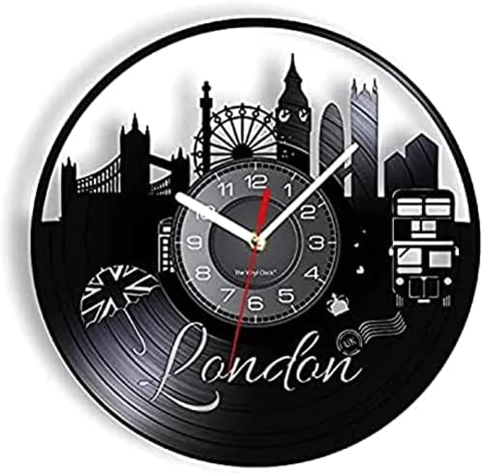 Horloge murale silencieuse London pour sublimer le salon ou le bureau