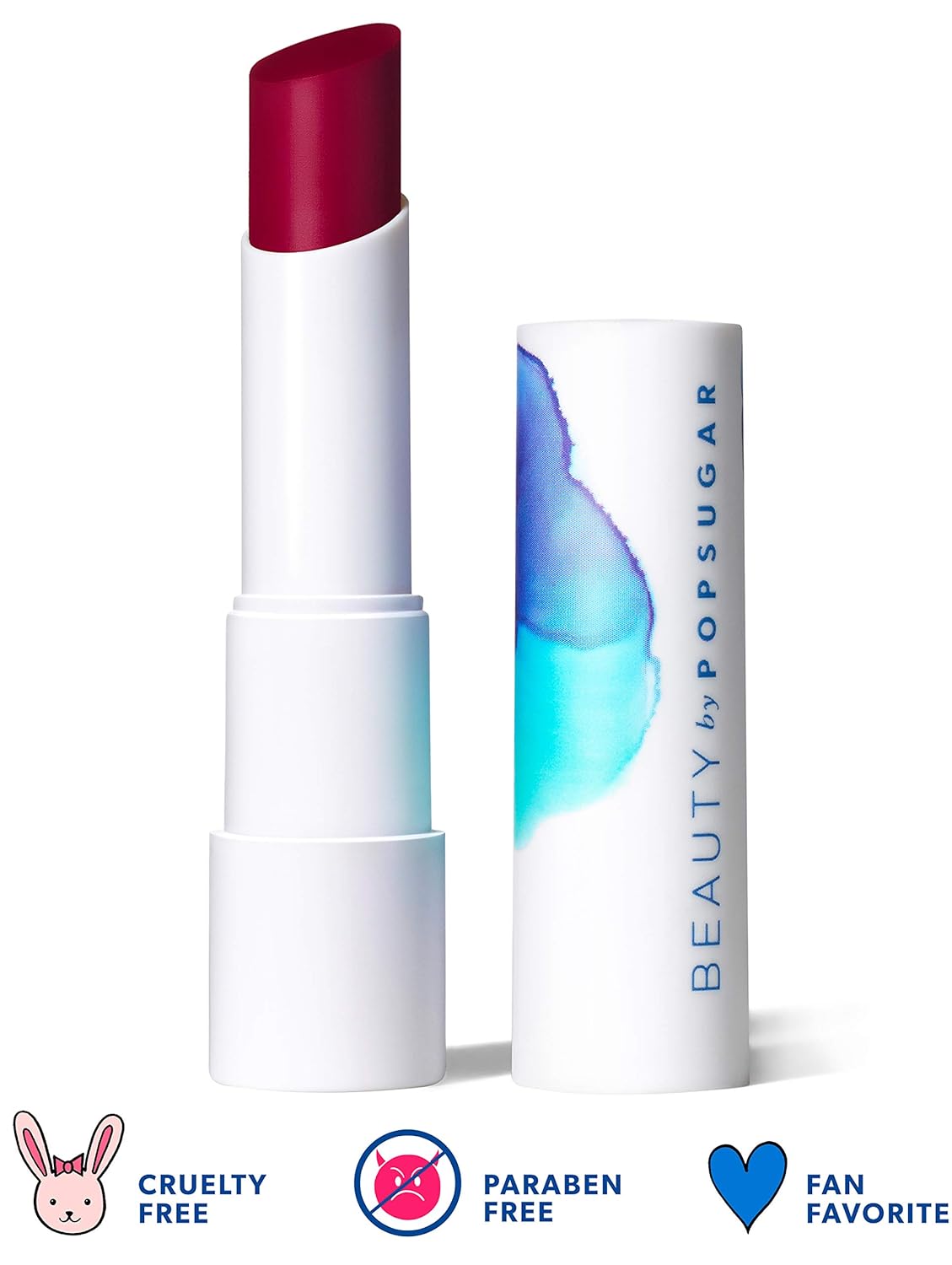Beauty by POPSUGAR Be Sweet Tinted Lip Balm, SPF 15 UVA and UVB Protection | Moisturize, Soften, and Protect Lips | Glimmering Sheer Color | Cruelty Free and Vegan (Pucker Up)