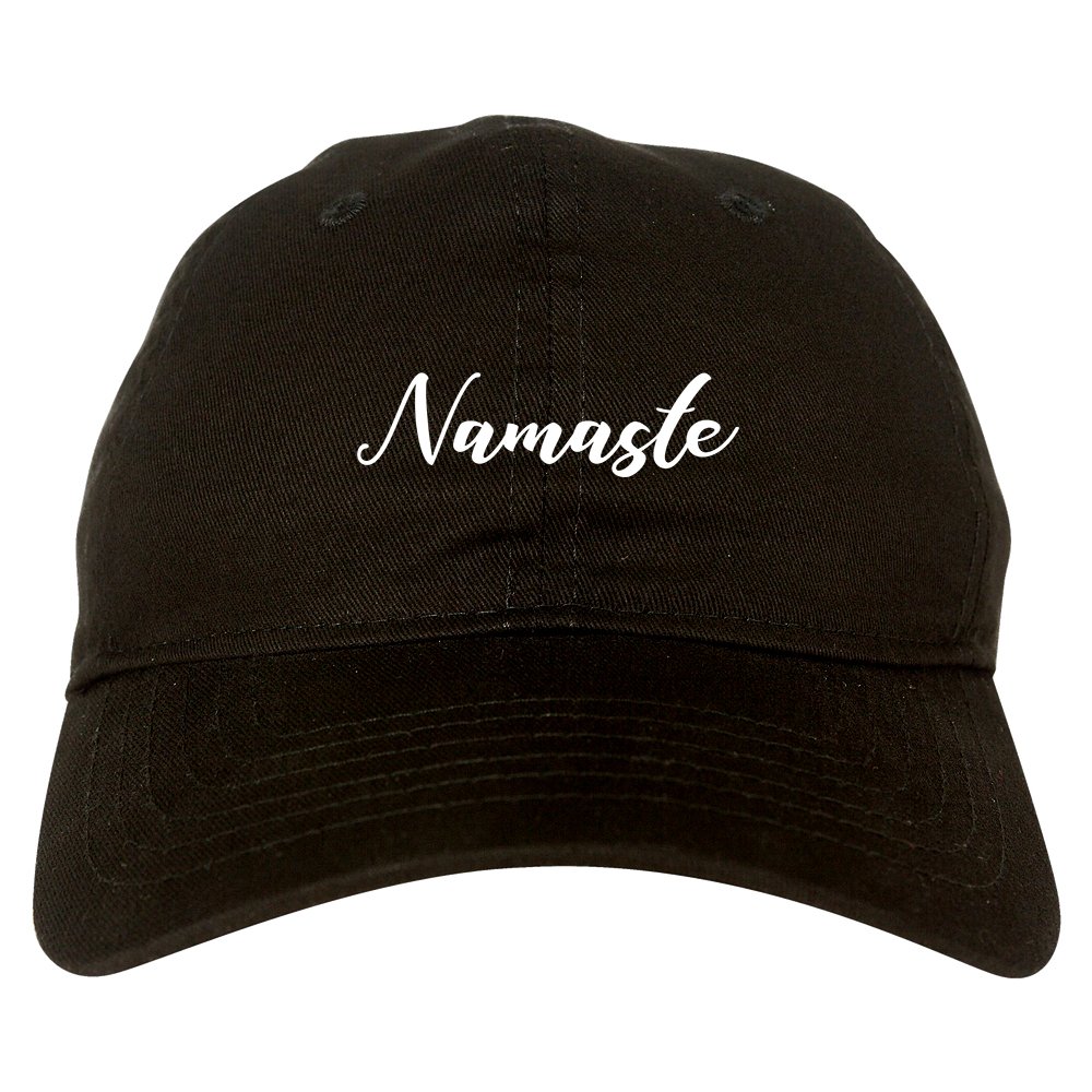FashionisgreatNamaste Yoga Script Dad Hat