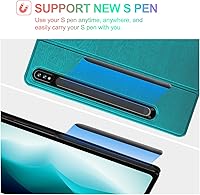 Vista 8 de IVEOPPE Funda para teclado Tab S8 Plus/S7 FE/S7 Plus de 12.4 pulgadas, 7 colores retroiluminados y desmontable teclado inalámbrico y panel táctil