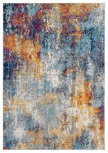 SrS Rugs® Candy Rainbow Rug - for Living Room, Lounge, Hallway, Kids Room, Playroom, Nursery - Boys & Girls - Hippy - Pride - Brighten Your Home (Abstract Multi, 160cm x 230cm)